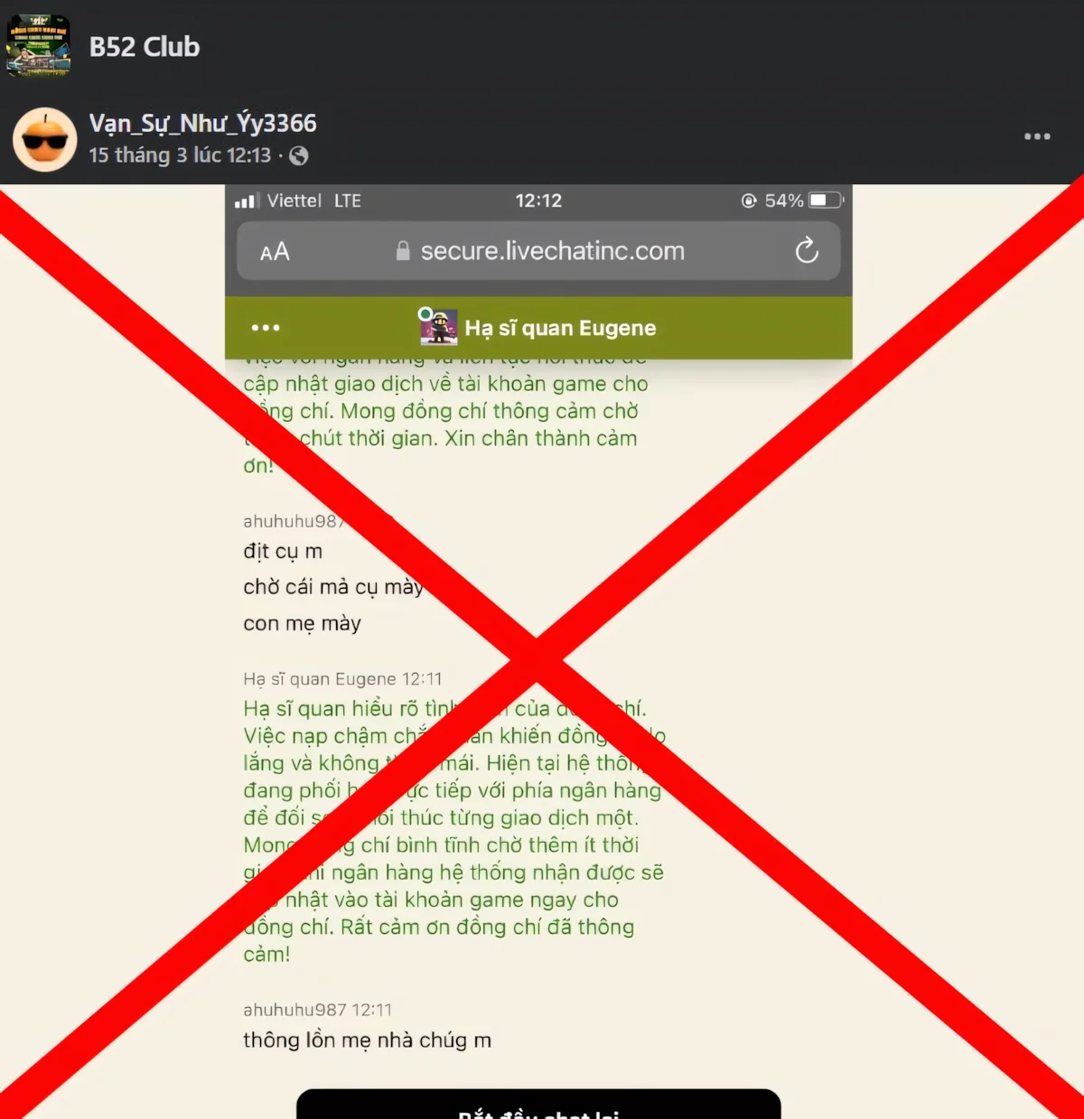 Phân tích trò PR bẩn bôi nhọ B52 Club
